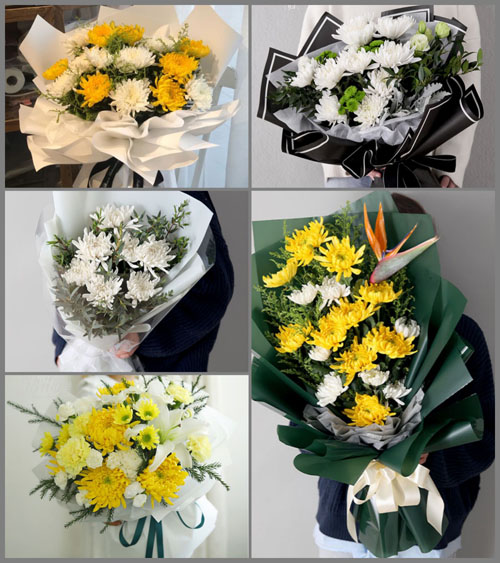 贵州六盘水盘县普田回族乡大木桥村白事花束代送